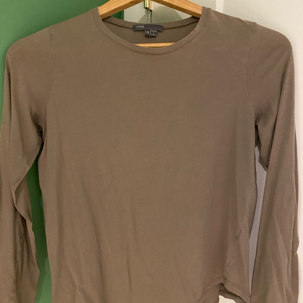 Long sleeve cotton Vince shirt. Size 2.